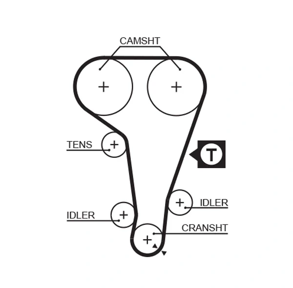 Correia do mecanismo de distribuição de gás, kit para Ford Escort (GAL)
