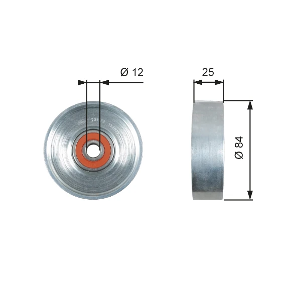 Rolo de reguladora de tensão da correia de transmissão para Nissan Micra (K11)
