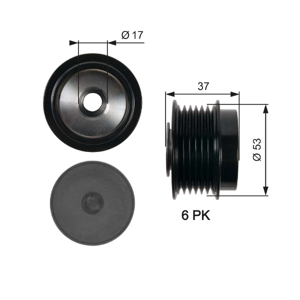 Polia do gerador para Toyota RAV4 (A3)