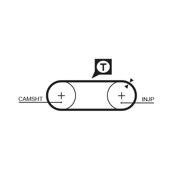 Correia do mecanismo de distribuição de gás, kit para Volvo 740 (744)