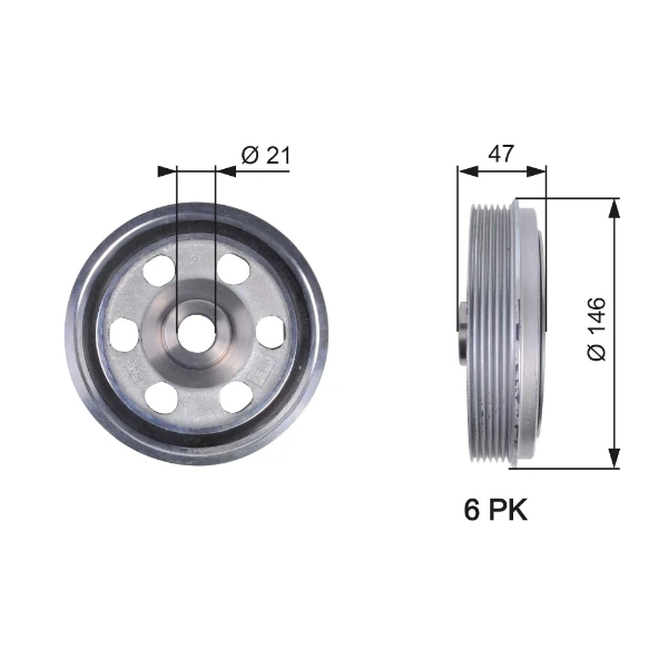 Polia de cambota para Citroen Jumper (244)