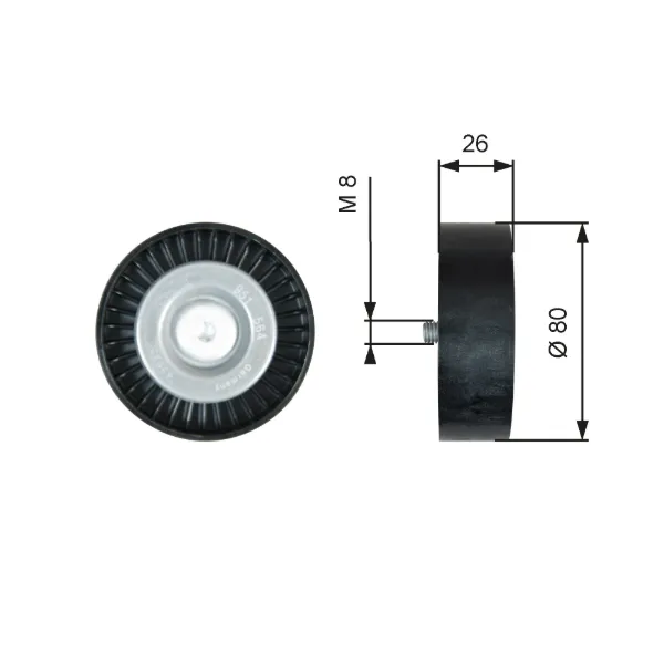Rolo parasita da correia de transmissão Volvo XC90 