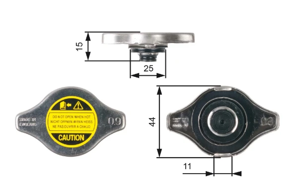 Tampa (tampão) do radiador para Mitsubishi Galant (E5A, E7A, E8A)