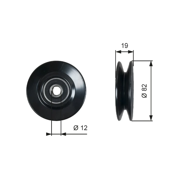 Rolo de reguladora de tensão da correia de transmissão para Daewoo Lanos (KLAT)