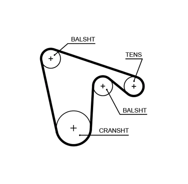 Correia da árvore de equilibração para Alfa Romeo 155 (167)