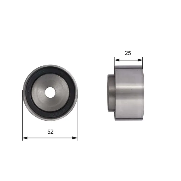 Rolo parasita da correia do mecanismo de distribuição de gás Mazda 323 F V