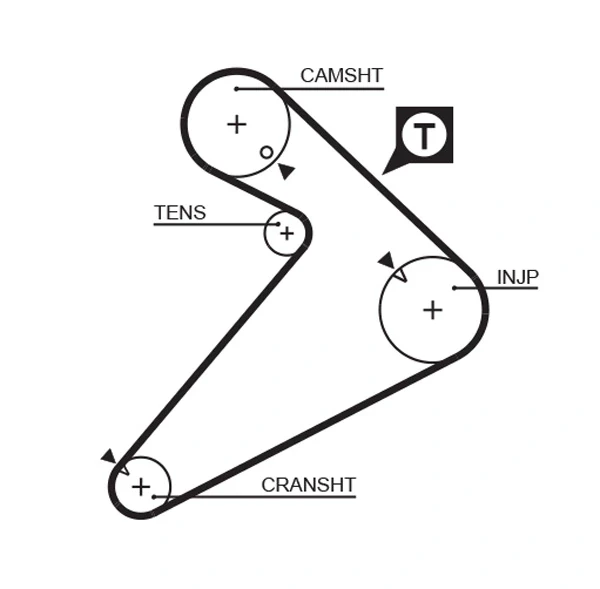 Correia do mecanismo de distribuição de gás para Mitsubishi Pajero (V2W, V4W)