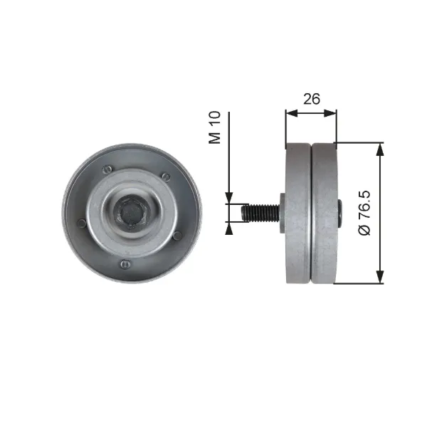 Rolo de reguladora de tensão da correia de transmissão Opel Astra H