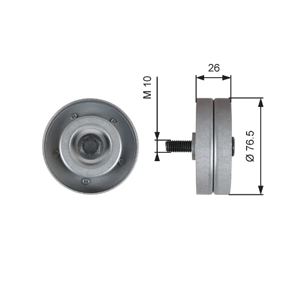 Rolo de reguladora de tensão da correia de transmissão para Opel Astra (F35)