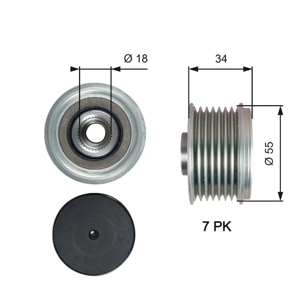 Polia do gerador para Suzuki Grand Vitara (JB)