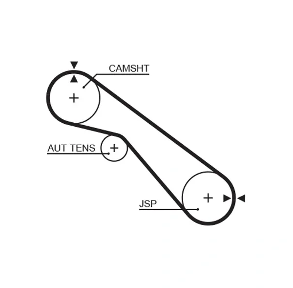 Correia do mecanismo de distribuição de gás Toyota Land Cruiser 90