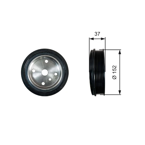 Polia de cambota para Volvo XC70 (SZ, LZ)