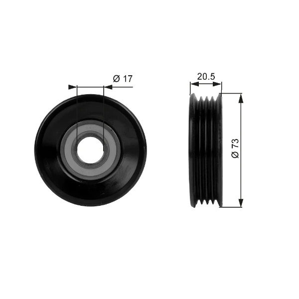 Rolo de reguladora de tensão da correia de transmissão para Subaru Impreza (GR)