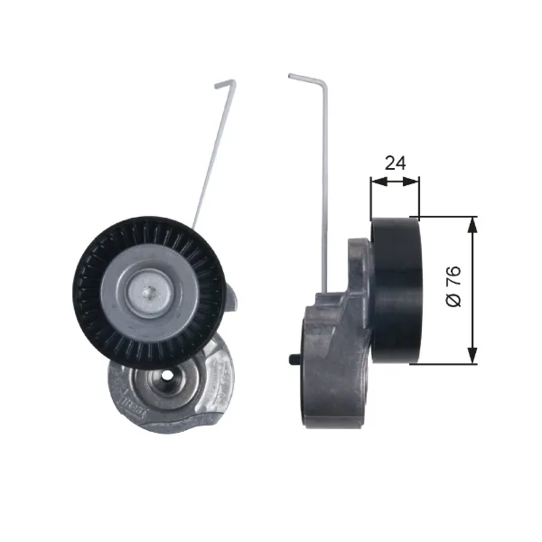 Rolo de reguladora de tensão da correia de transmissão Land Rover Freelander II