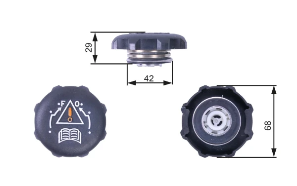 Tampa (tampão) do tanque de expansão para Peugeot 309 (10C, 10A)