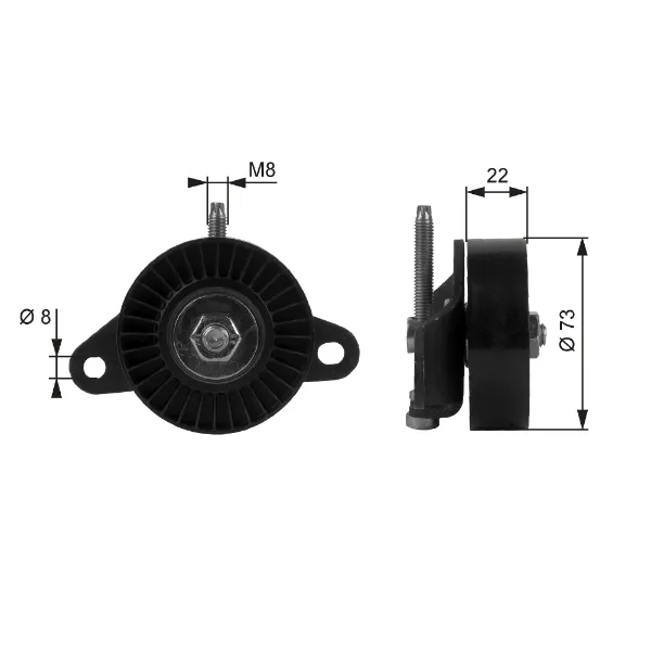 Reguladora de tensão da correia de transmissão Ford Fiesta Mk3