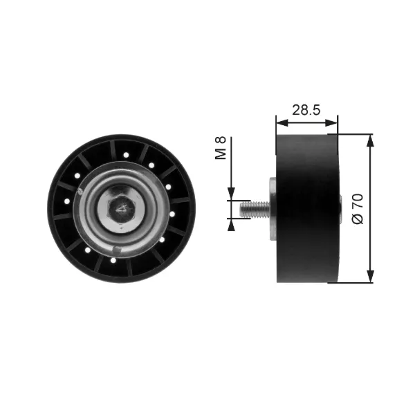 Rolo parasita da correia de transmissão 6200285 Toyota