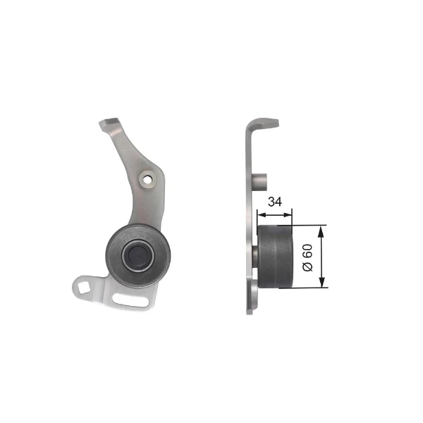 Rolo de reguladora de tensão da correia do mecanismo de distribuição de gás para Peugeot 406 (8B)