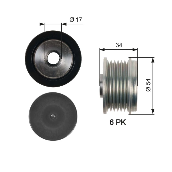 Polia do gerador para Opel Insignia (G09)
