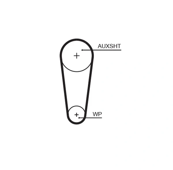 Correia do mecanismo de distribuição de gás, kit para Volkswagen Caddy (SAB, SAJ)