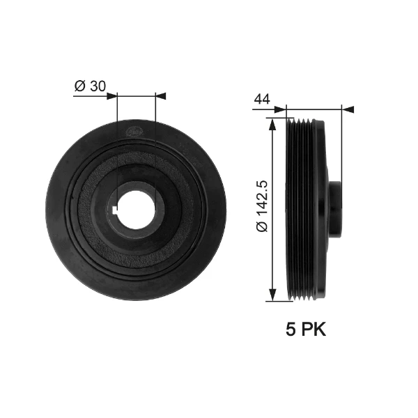 Polia de cambota para Peugeot 309 (10C, 10A)