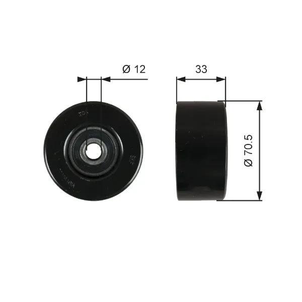 Rolo parasita da correia de transmissão Nissan Navara NP300 III