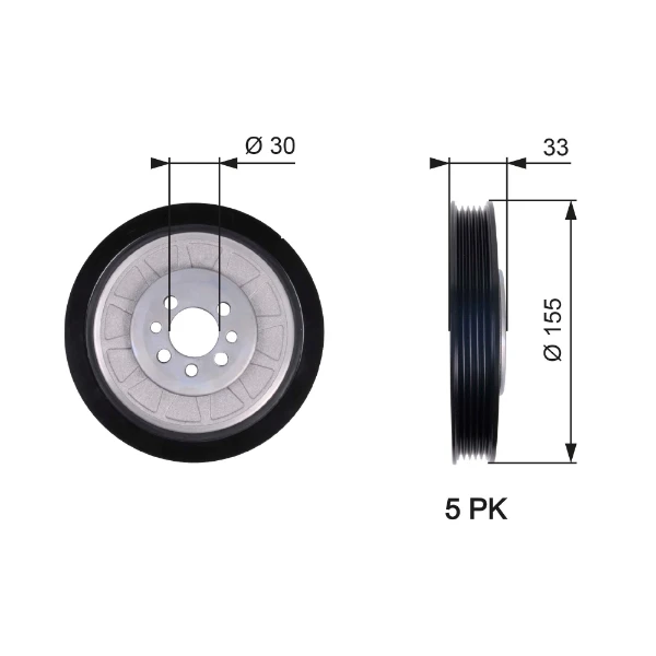 Polia de cambota para Skoda Felicia (791, 6U1)
