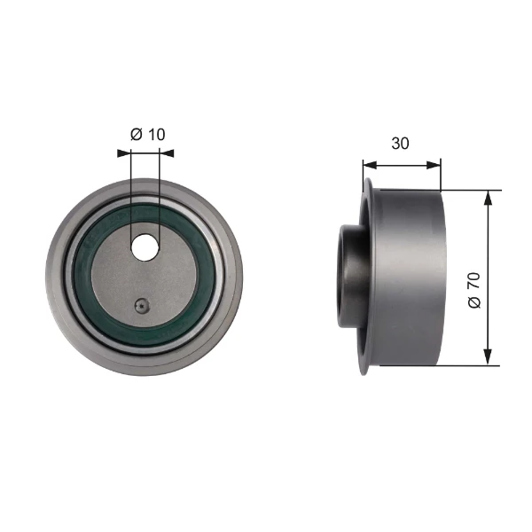 Rolo de reguladora de tensão da correia do mecanismo de distribuição de gás para Hyundai Elantra (XD)