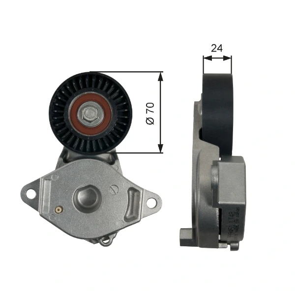 Reguladora de tensão da correia de transmissão para Toyota Yaris (SP90)