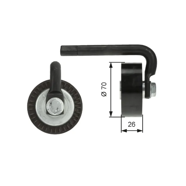 Rolo de reguladora de tensão da correia de transmissão T39012 Gates