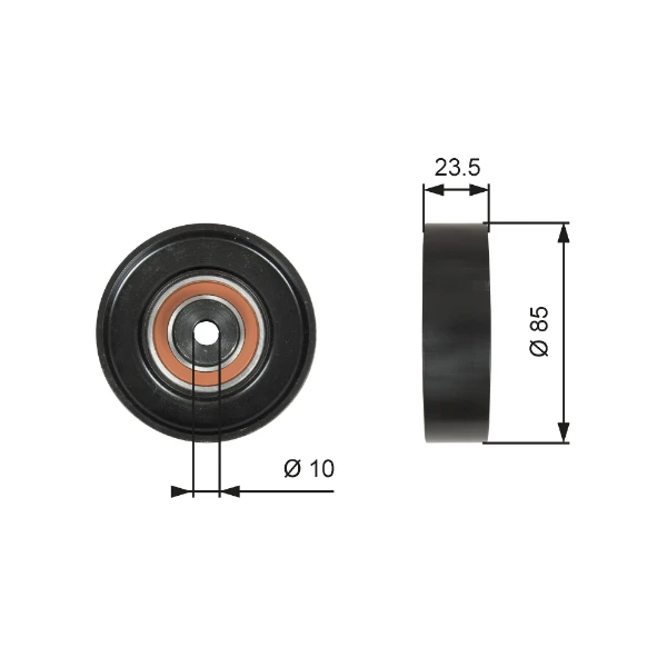 Rolo parasita da correia de transmissão para Suzuki Baleno (EG)