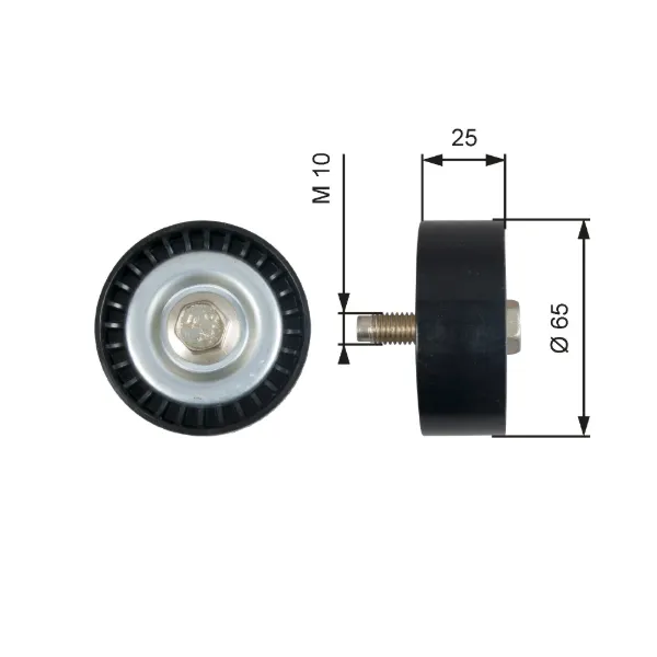 Rolo parasita da correia de transmissão T36322 Gates