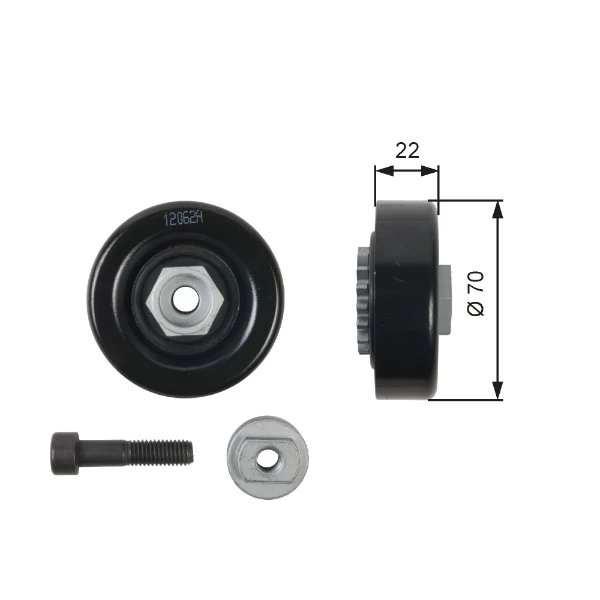 Rolo de reguladora de tensão da correia de transmissão para Chevrolet Spark (Matiz) (M300)