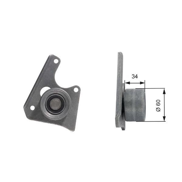 Rolo parasita da correia do mecanismo de distribuição de gás para Peugeot 405 (4E)