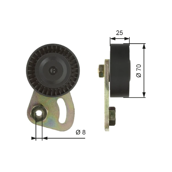 Reguladora de tensão da correia de transmissão para Land Rover Freelander (LN)