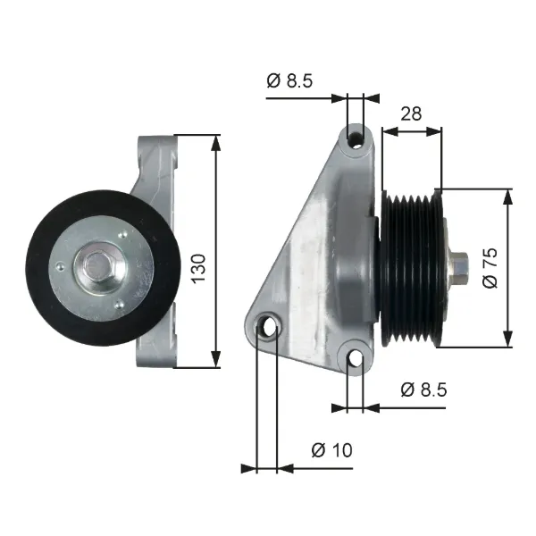 Rolo parasita da correia de transmissão Mazda CX-5 I