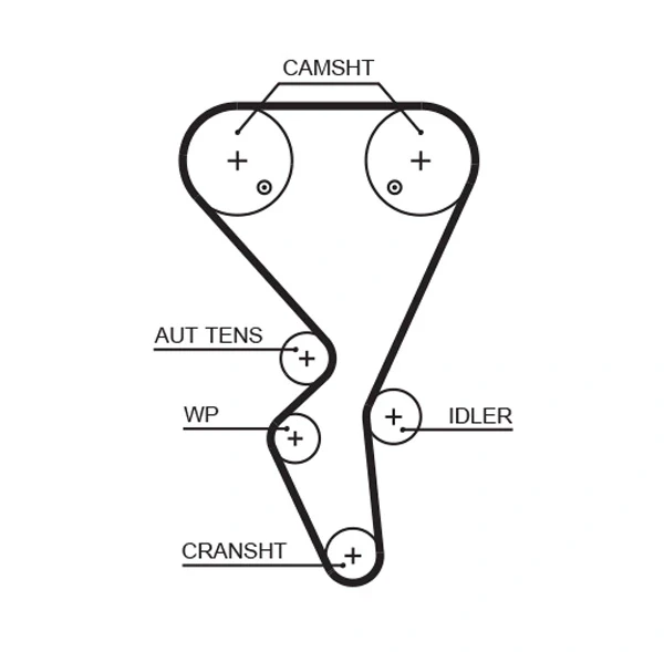 Correia do mecanismo de distribuição de gás, kit para Citroen Xsara (N1)
