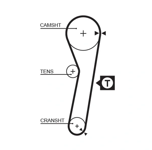 Correia do mecanismo de distribuição de gás, kit Daihatsu Terios I