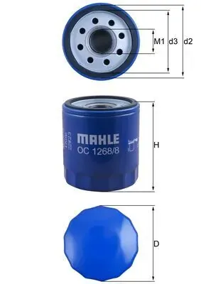 Filtro de óleo OC12688 Mahle Original