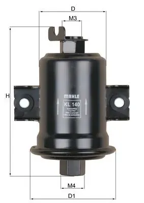 Filtro de combustível KL140 Mahle Original