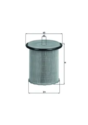 Filtro de combustível KX74 Mahle Original