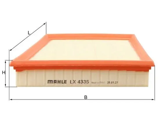 Filtro de ar LX4335 Mahle Original