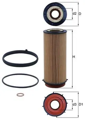 Filtro de óleo OX560D Mahle Original