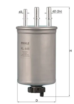 Filtro de combustível KL446 Mahle Original