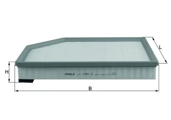 Filtro de ar LX15912 Mahle Original
