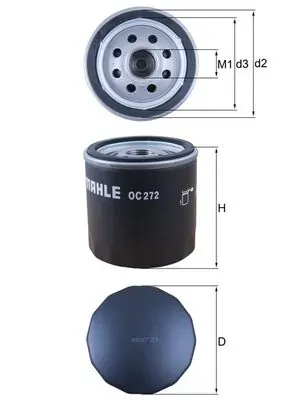 Filtro de óleo OC272 Mahle Original