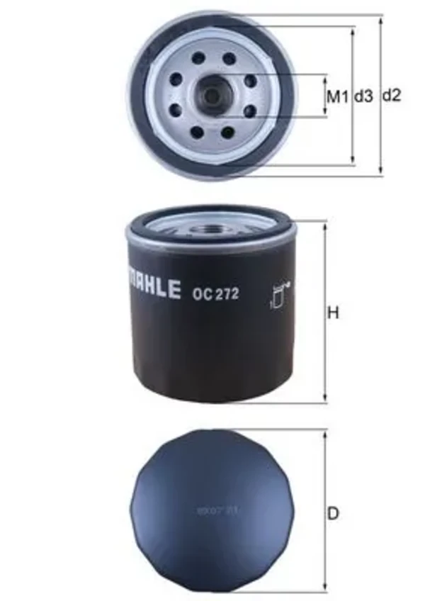 OC272 Mahle Original filtro de óleo
