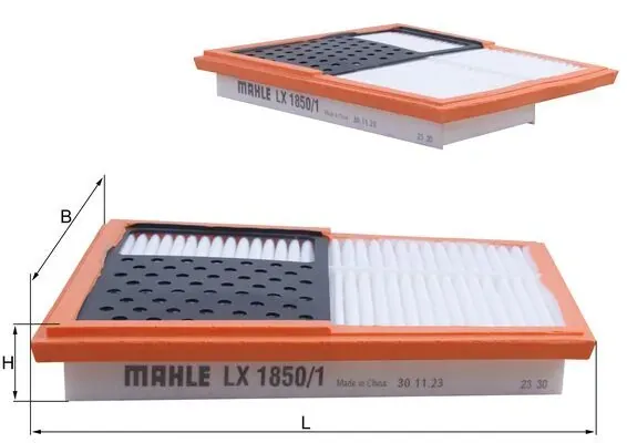 Filtro de ar LX18501 Mahle Original
