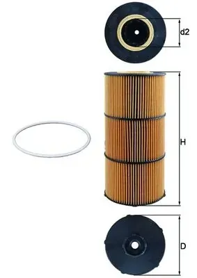 Filtro de óleo OX832D Mahle Original