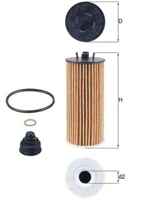 Filtro de óleo OX8151D Mahle Original